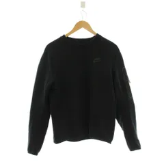 ナイキ NIKE テックフリース トレーナー S 黒 長袖 クルーネック ジッパーポケット /JP