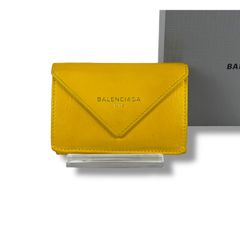 SAINT LAURENT イエロー 三つ折り財布 箱付き - メルカリ
