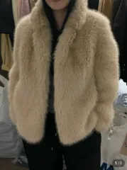 モアダンイエスタデイ ツートーン ファー ジャケット