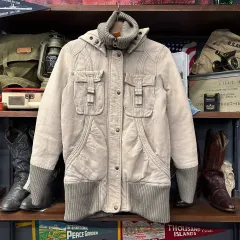 00s ヴィンテージ Y2K ミリタリー テック コットン ジャケット