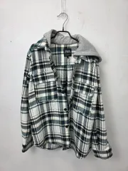 ザラ WHO フード チェック シャツ ジャケット