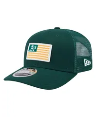 ニューエラ メンズ アクセサリー 帽子 New Era Mens Green Athletics Flag 9SEVENTY StretchSnap Hat Green グリーン
