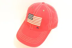 【中古】 POLO RALPH LAUREN メンズキャップ -- キャップ POLO RALPH LAUREN -- 赤 レッド 刺繍