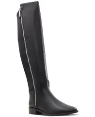 アルド レディース シューズ ブーツ・レインブーツ ALDO Womens Aahliyah AlmondToe KneeHigh Zip Boots Black ブラックのサムネイル
