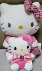 ハローキティ ぬいぐるみ ピンク リボン セット (新品)