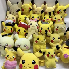 ◆ポケモン 25点 まとめ商品 ピカチュウ ぬいぐるみ 雑貨 など ポケピース 当時物 あり 現状品