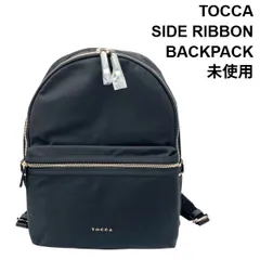 未使用 トッカ TOCCA リュック サイドリボン バックパック SIDE RIBBON BACKPACK 撥水加工 黒 レディース 6V373