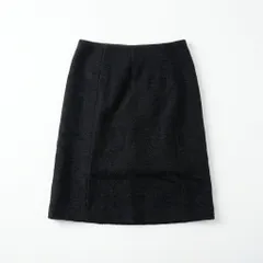 [C-10] 【ひざ丈】ストライプ タイトスカート ダークグレー