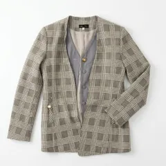 [C-12] チェック柄 テーラードジャケット