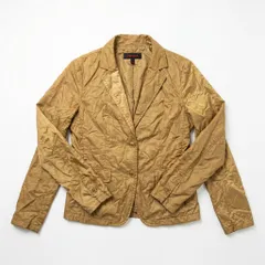 [C-12] 光沢シワ加工 軽量ブルゾン ベージュ