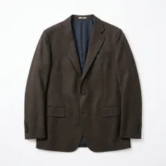 [C-12] メンズ テーラードジャケット ダークブラウン