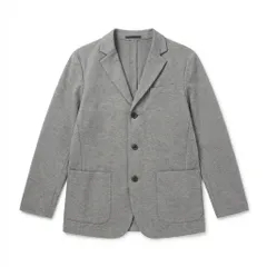 [C-12] メンズ グレー カジュアルテーラードジャケット