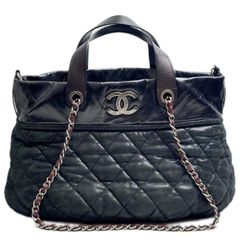 正規品】レア CHANEL バブルキルト ハンドバック ブラック - メルカリ
