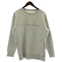 チャンピオン CHAMPION REVERSE WEAVE トレーナー スウェット S グレー 長袖 クルーネック ロゴ刺繍 /GG