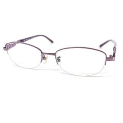Christian Dior クリスチャンディオール メガネ  ビジュー ハーフリム CD7741J   パープル レディース / 240001192891 Christian Dior - Christian Dior クリスチャンディオール メガネ
