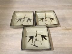 安藤七宝店 銘々皿 鵜 3枚セット 加藤栄三 - メルカリ