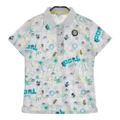 サイズ：M AND PER SE アンパスィ  半袖ポロシャツ 総柄 ホワイト系 [240101643589] ゴルフウェア レディース ストスト