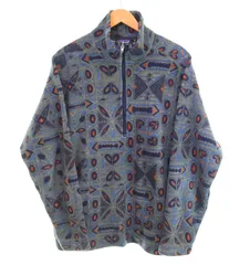 パタゴニア PATAGONIA 90's  雪無しタグ 総柄 ハーフ ジップ フリース プルオーバー USA製 幾何学柄 GEOMETRIC PATTERNS Half Zip Fleece  XL ジャケット マルチカラー LLサイズ 103MT-4240