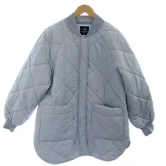 ナノユニバース nano universe ジャケット 上着 FREE ブルーグレー ライトグレー キルティング ジャケット ノーカラージャケット /DU
