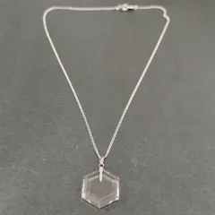六角形水晶ペンダントヘッド　チェーン付き