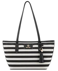 ナインウェスト レディース バッグ Nine West Nori Shopper Zipper Bag NaturalBlack ブラックのサムネイル