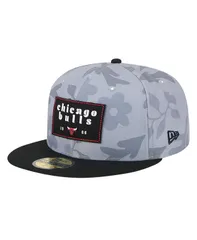 ニューエラ メンズ アクセサリー 帽子 New Era Mens Gray Chicago Bulls Palm Fronds 2Tone 59FIFTY Fitted Hat Gray グレー