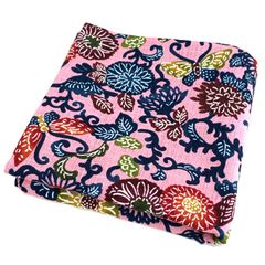 【在庫処分】くば笠屋 琉球紅型 風呂敷 50cm 沖縄 お土産 紅型小風呂敷 ピンク 雑貨