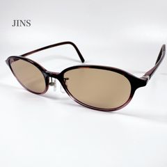 ほぼ未使用 JINS サングラス ブロンズ ブラウン デミ ラウンド