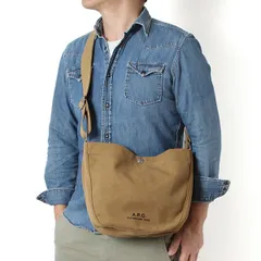 26SSモデル アーペーセー A.P.C. メンズ JOURNAL コットンキャンバス スモールバッグ【CAG BEIGE】 M67010 PSAME CAG/【2026SS】m-bagのサムネイル