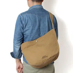26SSモデル アーペーセー A.P.C. メンズ JOURNAL コットンキャンバス ミディアムバッグ【CAG BEIGE】 M61939 PSAME CAG/【2026SS】m-bagのサムネイル