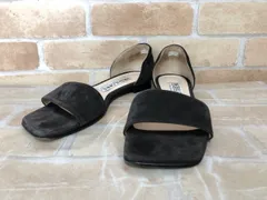 【中古】 NEBULONI E ネブローニ サンダル スクエアトゥ チャコール 36 111433365