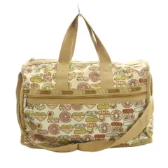 レスポートサック LesportSAC ボストンバッグ ショルダー トート ハンド 2WAY 総柄 ベージュ /SS ■OS