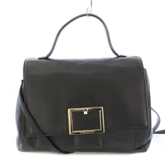 ケイトスペード KATE SPADE 2WAY ショルダーバッグ ハンドバッグ ワンハンドル レザー ロゴ ワンカラー 黒 ブラック /BB