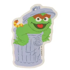 【メール便】セサミストリート ダイカットシール ミニデコステッカー オスカー カミオジャパン 耐水耐光 かわいい 日本製 キャラクター グッズ 