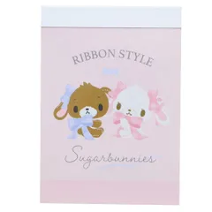 【メール便】シュガーバニーズ メモ帳 ミニ ミニメモ サンリオ カミオジャパン 新学期準備文具 かわいい 日本製 キャラクター グッズ 