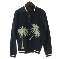 ザラマン ZARA MAN ジャケット 上着 S 長袖 ヤシの木刺繍 リブライン /NS