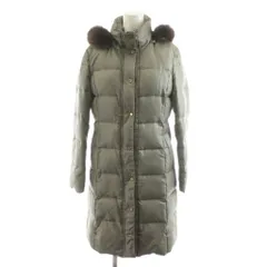 23区 オンワード樫山 ダウンコート ロング丈 フード ファー アウター 38 ベージュ CMWOLW0403 /AN8