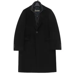 【極美品 サイズ52】HERNO ヘルノ 最高級 カシミヤ100％ チェスター コート 黒 ブラック ダウンライナー 着脱可 国内正規品 定価30万 47708