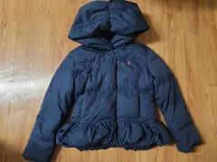 ポロラルフローレン 女の子用 フードダウン パファージャケット 12 14