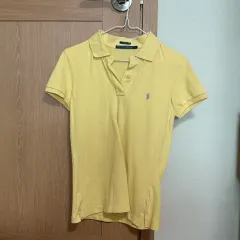 ポロ カラ Tシャツ 半袖 レモン色