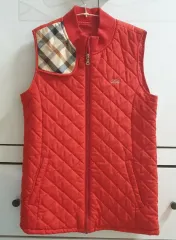 ダックスキッズ キルティング ベスト レッド 165