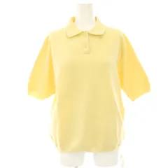 ミラオーウェン Mila Owen 25SS フォルムスリーブポロニット カットソー 半袖 0 薄黄色 ライトイエロー 09WNT251176 /HN