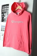 W(L) チャンピオン フード付きTシャツ ピンク オールドスクール いちごミルク-16582