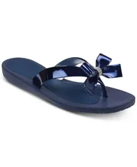 ゲス レディース シューズ サンダル GUESS Tutu Eva Fashion Bow Detail Rhinestones Flip Flops Blue Mirror Metallic ブルーのサムネイル