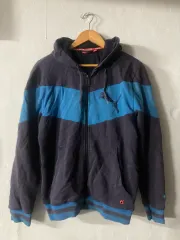 プーマ ネイビー/ブルー フードジップアップ