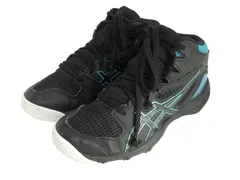 k03260126061　asics　21.5cm　黒×青　　シューズ　スニーカー　通年