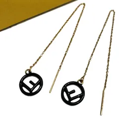 FENDI/フェンディ/エフイズフェンディ/チェーンピアス/ブラック×ゴールド/箱付き/イタリア製/FB4286のサムネイル