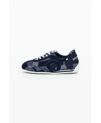 デジグアル レディース シューズ スニーカー パッチワーク デニム Desigual Womens Denim patchwork sneaker Light blue ブルーのサムネイル