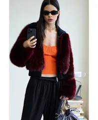 デジグアル レディース アウター ジャケット・ブルゾン Desigual Womens Raspberry fur jacket Orange オレンジのサムネイル