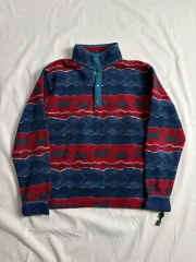 90s L.L.Bean エルエルビーン アニマル パータン フリース S
